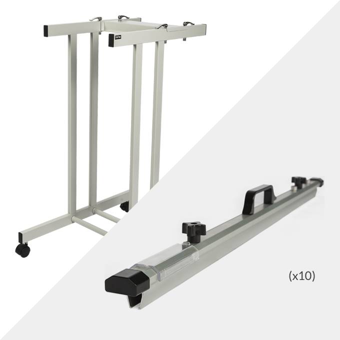 Draftex A1 Plan Trolley (10 Clamp Capacity) and 10x Draftex A1 Plan Clamps ( PFP2 )